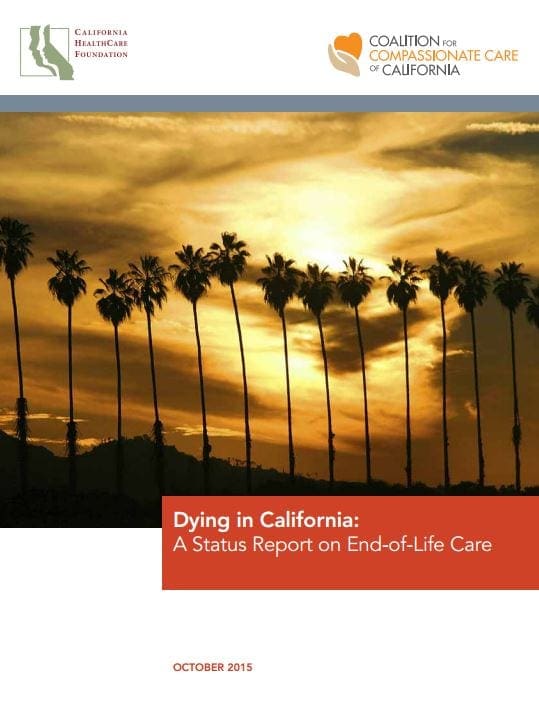cover image of the Dying In California publication